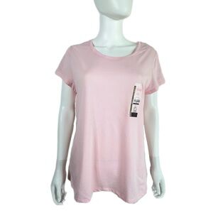 No Boundaries Light Pink Basic Short Sleeve Tee